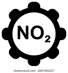 Nitrogen dioxide and wheel on white