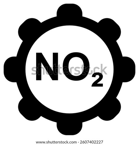 Nitrogen dioxide and wheel on white