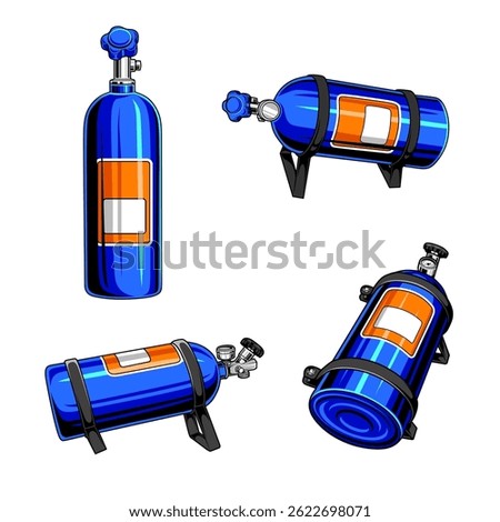 NITROUS OXIDE VECTOR ILLUSTRATION DESIGN