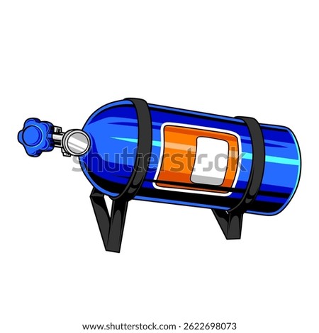 NITROUS OXIDE VECTOR ILLUSTRATION DESIGN