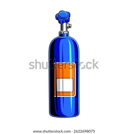 NITROUS OXIDE VECTOR ILLUSTRATION DESIGN