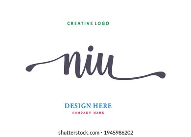 NIU lettering logo is simple, easy to understand and authoritative