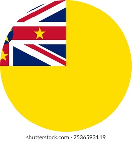 Niue Circle Flag, Circle Flag of Niue, Imágenes vectoriales