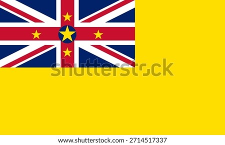 Niue flag icon in high quality used in Niue country