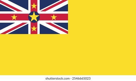 Niue Flag Ilustración Premium Calidad Alta Resolución 300DPI