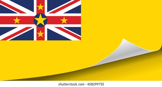 Niue flag vector illustration.