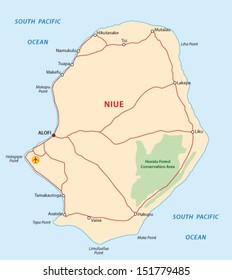 Niue Island Images Stock Photos Vectors Shutterstock   Niue Map 260nw 151779485 