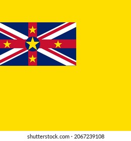 Niue Square Country Flag Icon