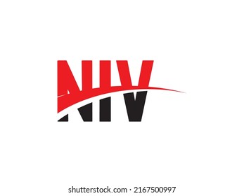 NIV Letter Initial Logo Design Vector Illustration