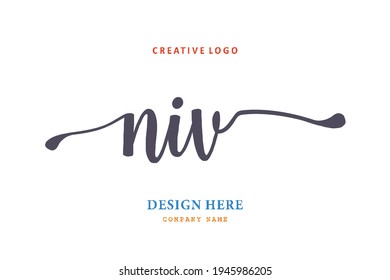 NIV lettering logo is simple, easy to understand and authoritative