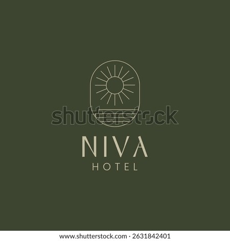 Niva  hotel logo, Hotel logo