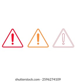 niversal Warning Triangle. Sign for General Hazards and Dangers. Alert for Safety Precautions.