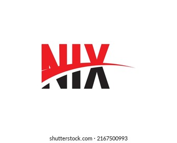 Ilustración del vector de diseño del logotipo inicial de la letra NIX