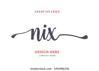El logotipo de la inscripción NIX es sencillo, fácil de entender y autorizado