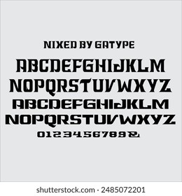 NIXED is a Display Font with an elegant modern yet vintage artistic touch and a unique blend of typesetting, so the author composed it with a bit of rotating embedding.