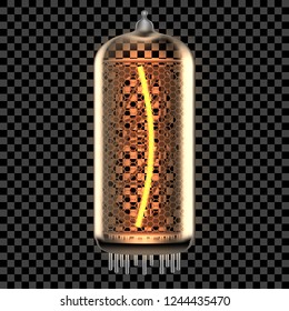 Nixie tube indicator lamp with symbol