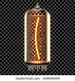 Nixie tube indicator lamp with symbol