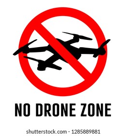 Prohibition No Drone Zone Safety Signs and Stickers 