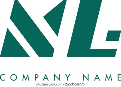 Diseño de Vector de logotipo de letra abstracta moderna creativa de NJ. Utilizable para su empresa o negocio e identidad de marca.