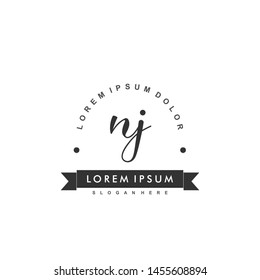 NJ Initial beauty monogram logo vector