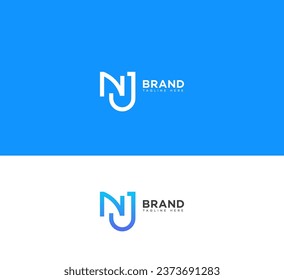 NJ, JN letter branding logo