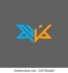 NJ letter logo creative design with vector graphic, NJ simple and modern logo.