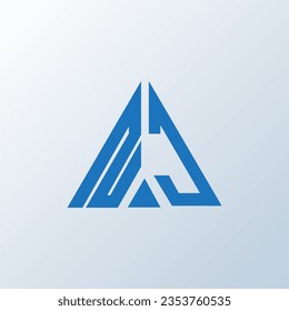 NJ Brief Logo kreatives Design. NJ einzigartiges Design.
