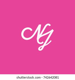 NJ Letter Logo, Icon, Vector element design
