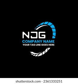 Diseño vectorial del logotipo de la letra NJG, logotipo simple y moderno de NJG. Diseño de alfabetos lujosos NJG  