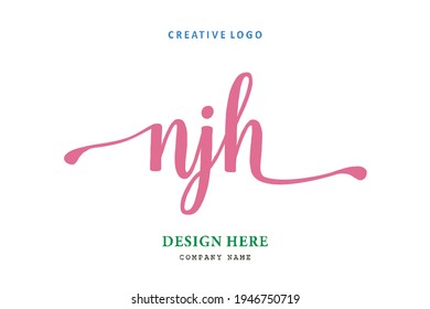 NJH lettering logo is simple, easy to understand and authoritative