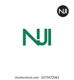 NJI Logo Letter Monogram Design