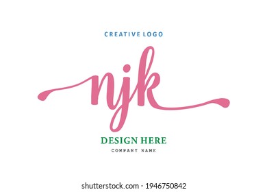 NJK lettering logo is simple, easy to understand and authoritative