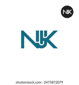 NJK Logo Letter Monogram Design