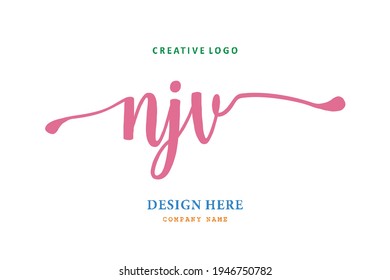 NJV lettering logo is simple, easy to understand and authoritative