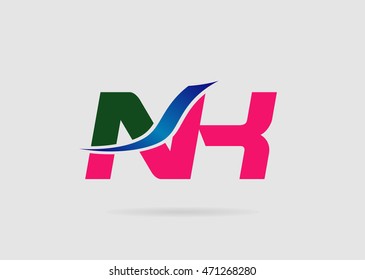 NK business logo icon design template elements
