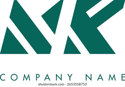 Diseño de Vector de logotipo de letra abstracta moderna creativa de NK. Utilizable para su empresa o negocio e identidad de marca.