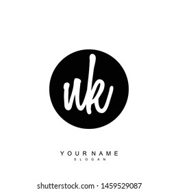 NK Initial beauty floral logo template