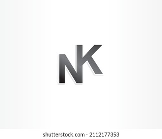 NK initial logo concept design