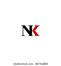 nk letter logo