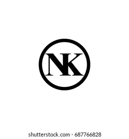 nk letter logo