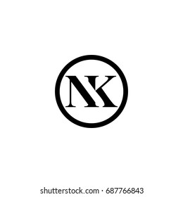 nk letter logo