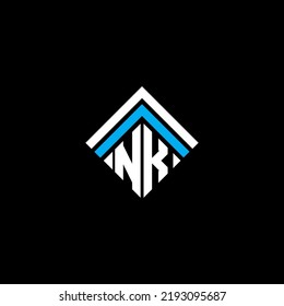 NK letter logo creative design with vector graphic, NK simple and modern logo.