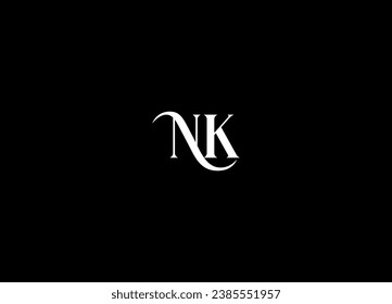 NK  letter logo design and monogram logo