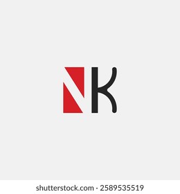 nk letter logo vector design