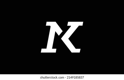 NK letter logo , NK vector logo designs. Nk logo , Nk letter logo design business template.