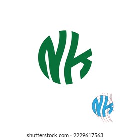 NK letter logo , NK vector logo designs. Nk logo , Nk letter logo design business template .