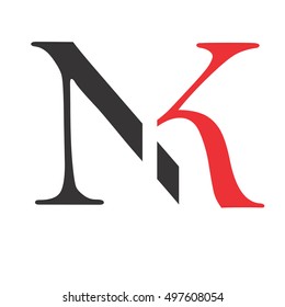 nk letter vector logo