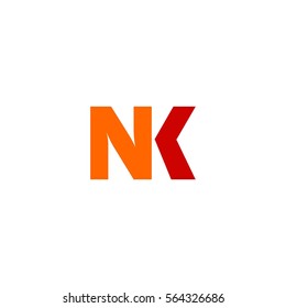 nk letter vector logo
