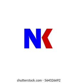 nk letter vector logo