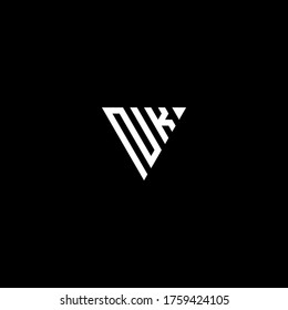 nk letter vector logo abstract